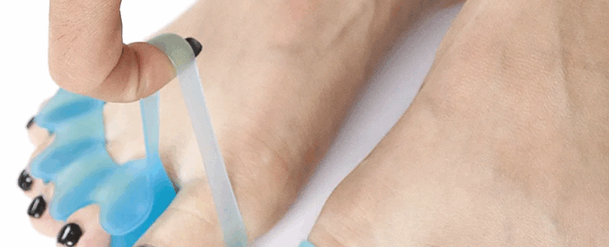 Five-Hole Silicone Toe Spreader Breathable Bunion Protector Adjustable Hammer Toe Separator