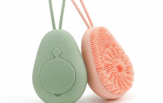 Massage Silicone Bath Brush Back Exfoliating Cleansing Body Scrubber Silicone Body Bath Brush