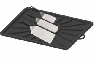Oven Silicone Grill Tool Mat Barbecue Shovel Silicone mat with Side Frame Pad