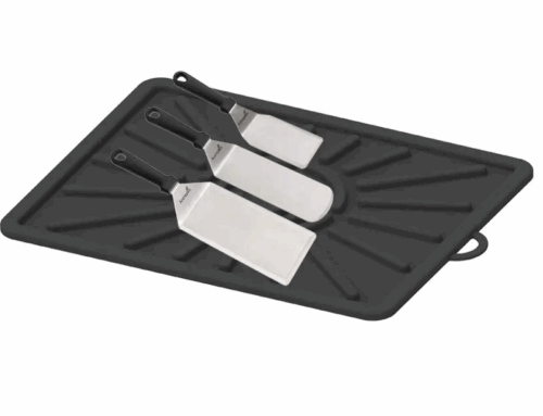Oven Silicone Grill Tool Mat Barbecue Shovel Silicone mat with Side Frame Pad