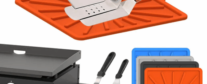 Oven Silicone Grill Tool Mat Barbecue Shovel Silicone mat with Side Frame Pad
