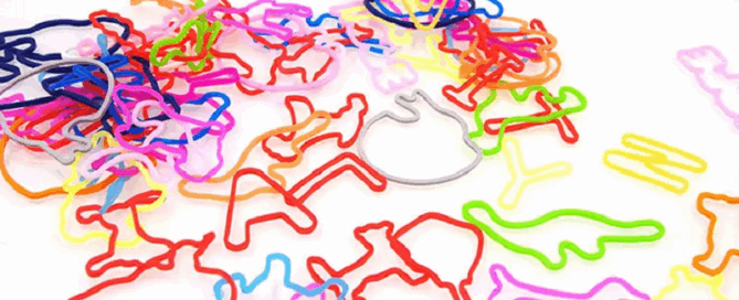 Party Fun Silicone Zoo Animal Shaped Bracelet Hair Silicone Rubber Band