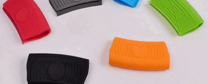 Pot Handle Silicone Cover Durable Heat Resistant Anti-Skid Safe Cookware Silicone Ear
