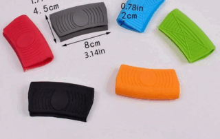 Pot Handle Silicone Cover Durable Heat Resistant Anti-Skid Safe Cookware Silicone Ear