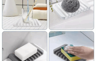 Premium Silicone Soap Dish Soap Saver for Shower Silicone Soap Plate