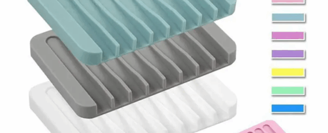 Premium Silicone Soap Dish Soap Saver for Shower Silicone Soap Plate