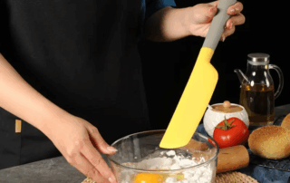 Silicone Cream Scraper Jam Mixing Knife Baking Tools for Kitchen Bakery Cake Scraper