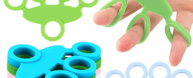 Silicone Finger Resistance Bands Grip Finger Flexion Extension Training Grip