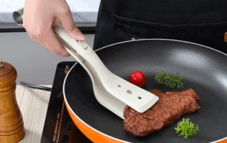 Silicone Grip Flip Spatula Tongs Heat-Resistant Kitchen Serving Meat Turning Tongs Frying Cooking Utensils