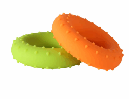 Silicone Hand Grip Strength Hand Rehabilitation Training Silicone Massage Point O-Shaped Grip Ring