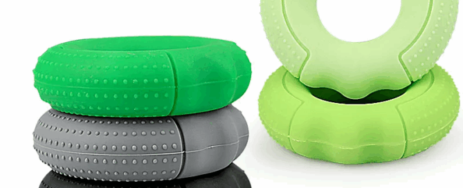Silicone Hand Grip Strengthener Fingers Exerciser Silicone Rings for Muscle Training Fitness