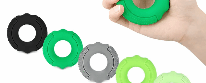 Silicone Hand Grip Strengthener Fingers Exerciser Silicone Rings for Muscle Training Fitness