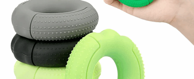 Silicone Hand Grip Strengthener Fingers Exerciser Silicone Rings for Muscle Training Fitness