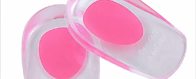 Silicone Heel Cups Plantar Fasciitis Inserts Pain Relief Protectors Shoe Pads for Heels Sports