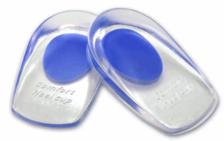 Silicone Heel Cups Plantar Fasciitis Inserts Pain Relief Protectors Shoe Pads for Heels Sports