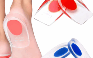 Silicone Heel Cups Plantar Fasciitis Inserts Pain Relief Protectors Shoe Pads for Heels Sports