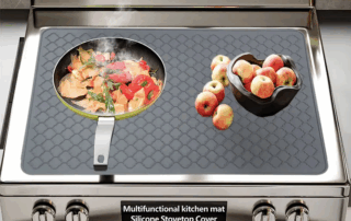 Silicone Induction Cooktop Protector Mat Kitchen Drain Top Cover