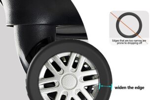 Silicone Luggage Wheel Covers Silicone Luggage Wheel Protector Covers for Wheel Suitcases