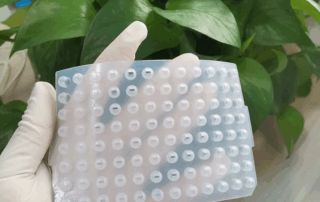 Silicone Round Well Mat 96 Well Pcr Plate Lid Re-sealable Silicone Sealing Mat for Pcr Plate