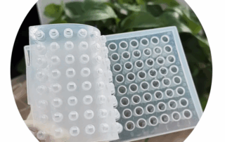 Silicone Round Well Mat 96 Well Pcr Plate Lid Re-sealable Silicone Sealing Mat for Pcr Plate