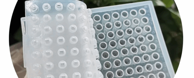 Silicone Round Well Mat 96 Well Pcr Plate Lid Re-sealable Silicone Sealing Mat for Pcr Plate