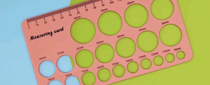 Silicone Ruler Nipple Measurement Tool Measuring Food Grade Silicone Sizer Nipples Card