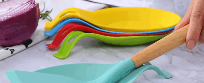 Silicone Spoon Rest Fork Spatula Silicone Rack Shelf Chopsticks Spoon Silicone Holder
