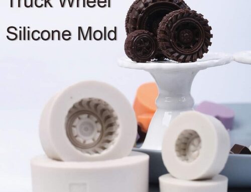Silicone Tire Fondant Mold Round Car Truck Tractor Wheel Shape Silicone Mold for Sugarcraft Cake Decorating