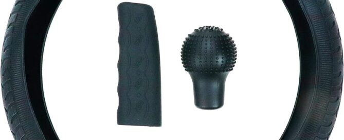 Silicone Steering Wheels Sleeve Shift Knob Silicone Cover 3D Ball Shape Anti-Slip Design Protective Case