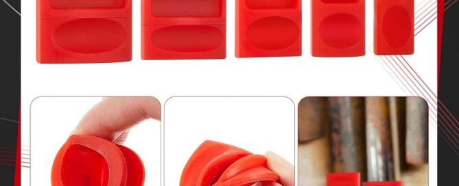 Soft Silicone Chisel Edge Guards Set Silicone Chisel Tip Tool Protectors Caps