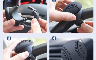 Steering Wheel Spinner Steering Wheel Knob Silicone Car Power Handle Steering Wheel Spinner
