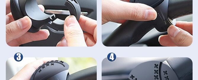 Steering Wheel Spinner Steering Wheel Knob Silicone Car Power Handle Steering Wheel Spinner