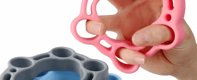 Ten holes Hand Exerciser Silicone Finger Stretcher Finger Grip Strength Trainer