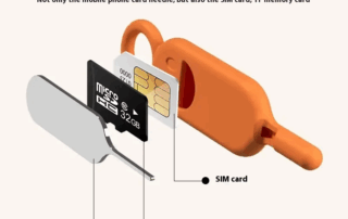 Universal SIM Card Removal Pin Silicone Protector Cover SD Card Tray Opening Tool Sleeve