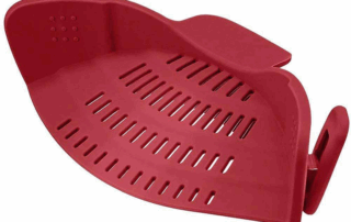 Kitchen Silicone Pot Strainer Silicone Pasta Strainer Adjustable Silicone Clip-on Strainer for Pots