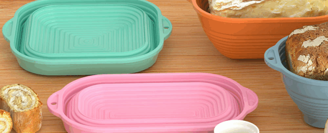 Silicone Dough Baking Tools Bread Proofing Silicone Basket Collapsible Baker Bowl for Sourdough