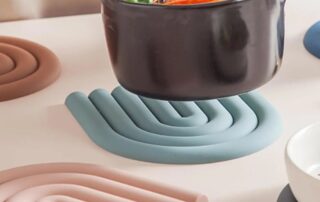 Silicone Microwave Mat Round Heat Resistant wave Mat Silicone Pot Holders Pad