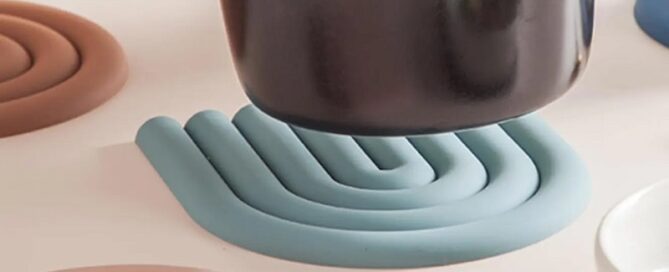 Silicone Microwave Mat Round Heat Resistant wave Mat Silicone Pot Holders Pad