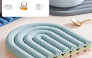 Silicone Microwave Mat Round Heat Resistant wave Mat Silicone Pot Holders Pad