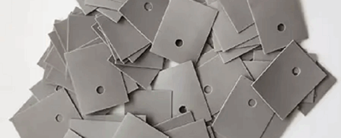 Thermally Conductive Silicone Rubber Cloth High Voltage Thermal Pad ROHS Certified 6KV Rated Voltage