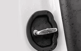 Universal Anti-Rust Shock-Absorbing Buffer Pad Exterior Car Door Lock Protective Silicone Cover