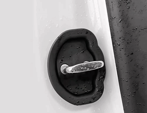 Universal Anti-Rust Shock-Absorbing Buffer Pad Exterior Car Door Lock Protective Silicone Cover