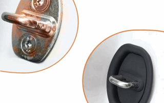Universal Anti-Rust Shock-Absorbing Buffer Pad Exterior Car Door Lock Protective Silicone Cover