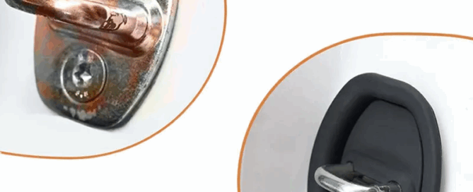Universal Anti-Rust Shock-Absorbing Buffer Pad Exterior Car Door Lock Protective Silicone Cover