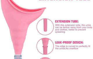 Women Silicone Urinal Funnel Silicone Women Standing Pissing Device Travel Portable Silicone Foley Catheter