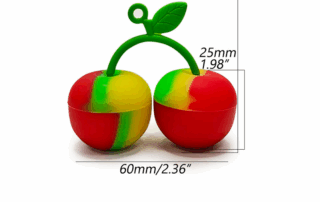 10ML Cherry Silicone Keyring Newly Designed Silicone Food Storage Silicone Container