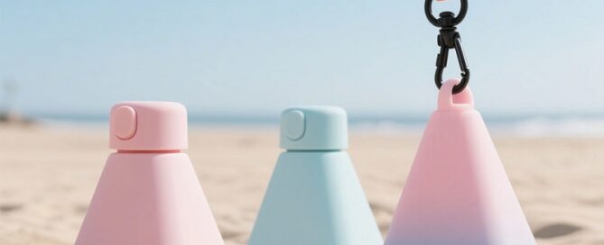 Silicone Refillable Roll-on Sun Cream Sunscreen Holder Dispenser Bottle Sunscreen Applicator