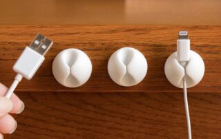 Silicone Cable Holder Clip Desktop Wall Round USB Wire Cord Rubber Socket Organizer Retainer Clamps Collation