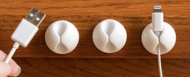 Silicone Cable Holder Clip Desktop Wall Round USB Wire Cord Rubber Socket Organizer Retainer Clamps Collation
