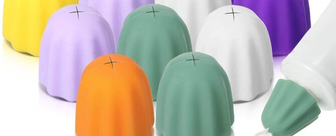 Food Grade Silicone Toothpaste Cap Self-Closing Toothpaste Silicone Squeezer Dispenser for Bathroom
